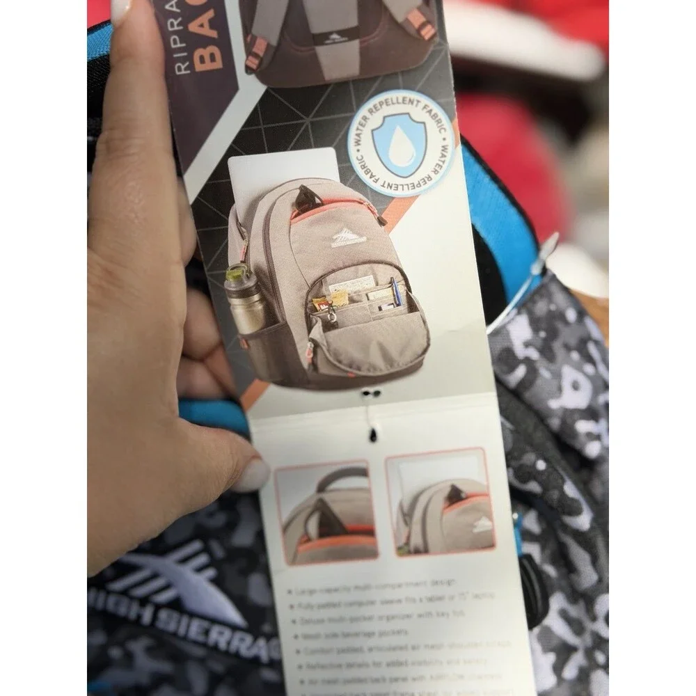 High Sierra Gray Camo Backpack